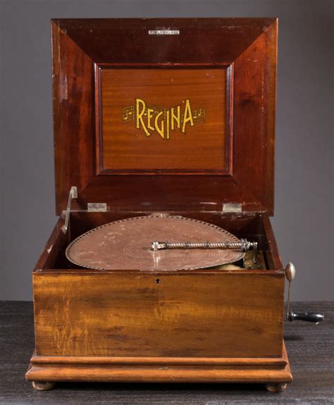 large regina music box with metal records|regina music box prices.